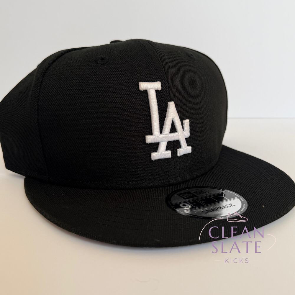 New Era L.A Dodgers 950 Black Snapback Hat MLB League Basic A Frame Cap